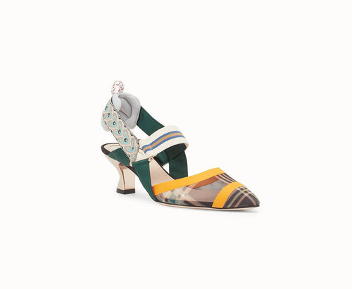 Fabric slingbacks