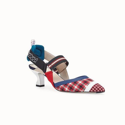Fabric slingbacks